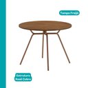 Ver imagem 3 de Conjunto de Sala de Jantar 4 Cadeiras Bahamas Carraro Freijó Rosê