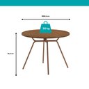 Ver imagem 4 de Conjunto de Sala de Jantar 4 Cadeiras Bahamas Carraro Freijó Rosê