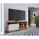 Ver imagem 1 de Rack Bancada Jurerê 1.5 - Off White Matte/ Freijó