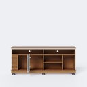 Ver imagem 6 de Rack Bancada Jurerê 1.5 - Off White Matte/ Freijó