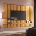 Ver imagem 4 de Painel Suspenso Ripado Tv até 70'' 1 Prateleira Link 2.0 Cinamomo - Hb Móveis
