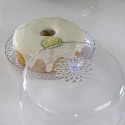 Queijeira Porta Bolo Acrílico Cristal Glamour - Plasútil - 3