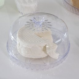 Queijeira Porta Bolo Acrílico Cristal Glamour - Plasútil - 2