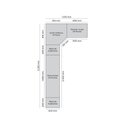 Ver imagem 5 de Quarto Modulado Casal Completo 9 Portas 6 Gaveta Canto Oblíquo Bellagio Casa 812