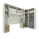 Ver imagem 3 de Quarto Modulado Casal Completo 9 Portas 6 Gaveta Canto Oblíquo Bellagio Casa 812
