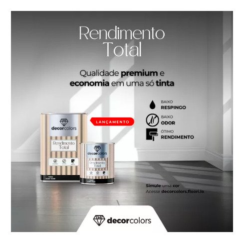 Tinta Rendimento Total 4,3 Kg Decor Colors - 3