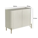 Ver imagem 4 de Buffet Mdf com Porta Brise L98,5 X A81,5cm
