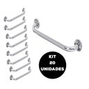 Ver imagem 1 de Barra de Apoio Alça Banheiro Inox 50cm Kit 20 Unidades Cadeirante Deficiente Idoso Acessibilidade