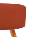 Ver imagem 3 de Puf, Puff para Sala Redondo Pé Palito Suede Cor Terracota