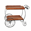 Ver imagem 1 de Carrinho de Chá Pequeno em Madeira de Demolição 50x63cm Sudeste Rústico