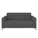 Ver imagem 5 de Sofá Living Decorativo Houston 2 Lugares 200cm Pés em Metal Veludo Grafite G33 - Gran Belo
