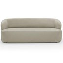 Ver imagem 4 de Sofá 2 Lugares 170cm com Poltrona Giratória Orgânica Heidy F04 Veludo Bege - Lyam Decor