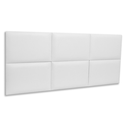 Cabeceira Casal Corino 141x60 Cama Box Modulada Retangular Branco - 1