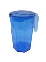 Ver imagem 1 de Kit Suco 1 Jarra de 1,5 Litros com 4 Copos de 400 Ml Cozinha Dehaus Azul Cristal Dhause