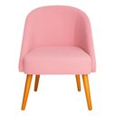 Ver imagem 4 de Banqueta Poltrona Lua Rosa para Recepção Atendimento Penteadeira