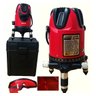 Nível Laser 5 Linhas Vermelho Base Giratória 360º - Maleta - 6