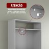 Sapateira com 2 Portas Basculantes Drex Estilo Retrô para Hall de Entrada ou Quarto - Nature com Pre - 6