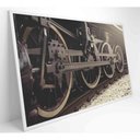 Ver mais imagens de Quadro Rodas Trem Clássico 120x80 Cm Adesivo Fotográfico
