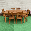 Ver imagem 4 de Mesa de Madeira de Demolição 1,60x 0,80 com 6 Cadeiras Anatômica Sudeste Rustico
