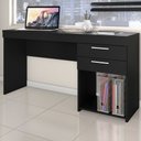 Ver imagem 1 de Mesa para Escritório Home 2 Gavetas Preto Tx - Pnr Móveis
