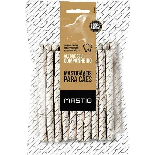 Ver imagem 1 de Petisco Natural Cães Palitos Rígidos sabor Natural 8mm com 500g - Mastig