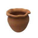 Ver imagem 1 de Vaso de Cerâmica Barro Babadinho Grande Para Plantas DEC179