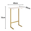 Ver imagem 4 de Mesinha Lateral Apoio Sofa Pés de Ferro Industrial Branca