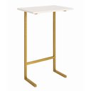 Ver imagem 3 de Mesinha Lateral Apoio Sofa Pés de Ferro Industrial Branca