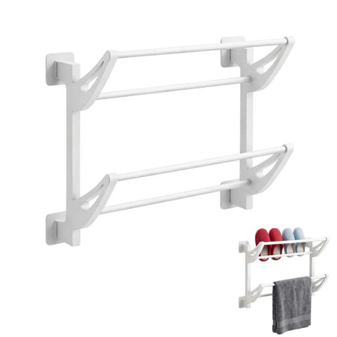 Suporte Sapato Toalha Parede Organizador Banheiro Prateleira Closet Quarto Lavanderia Sala Entrada C