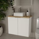 Ver imagem 5 de Conjunto de Banheiro 75cm x 145cm Nature Branco/Carvalho