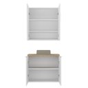 Ver imagem 4 de Conjunto de Banheiro 75cm x 145cm Nature Branco/Carvalho