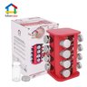 Porta Tempero Condimento Vermelho 16 potes Giratório + etiquetas - 2