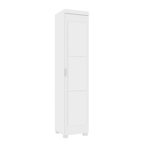 Sapateira Multiuso June 1 Porta 1 Gaveta com Espelho Branco - Branco