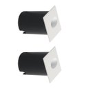 Ver imagem 1 de Kit 2 Arandela Balizador Slim 2w 3000k Branco Ip65