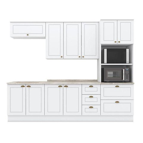 Cozinha Modulada Americana 7 Peças Branco Hp – Henn