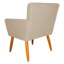 Ver imagem 3 de Kit 3 Poltronas Decorativa para Sala de Estar Cecília Suede Bege - Montanaris Decor Md Montanaris de