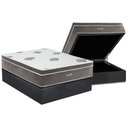 Ver imagem 1 de Conjunto Box Baú Casal: Colchão Molas Inovaflex Ensacadas Essential+Base Crc Corano Gray (138x188)