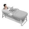 Banheira Ofurô Dobrável Portátil Adulto Cinza 117 Cm com Suporte Vg+ - 2