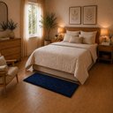 Ver imagem 3 de Tapete para Quarto Milano Soft 0.50x1.00 Antiderrapante:Azul Marinho