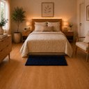 Ver imagem 2 de Tapete para Quarto Milano Soft 0.50x1.00 Antiderrapante:Azul Marinho