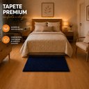 Ver imagem 4 de Tapete para Quarto Milano Soft 0.50x1.00 Antiderrapante:Azul Marinho