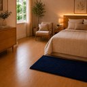 Ver imagem 5 de Tapete para Quarto Milano Soft 0.50x1.00 Antiderrapante:Azul Marinho