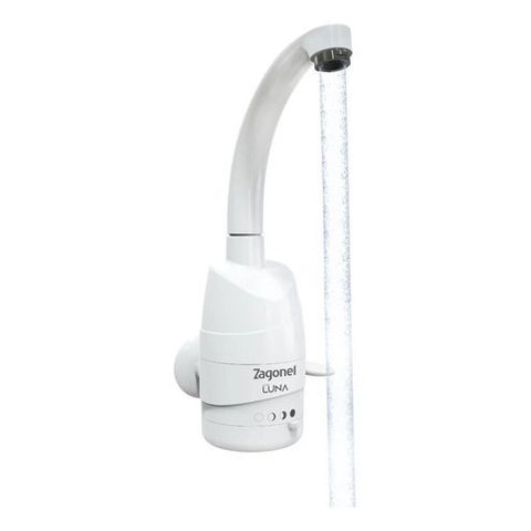 Zagonel Luna Torneira Elétrica Luna Zagonel Branco Polido
