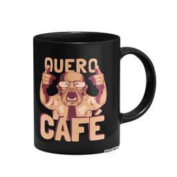Caneca Divertida - Quero Café Meme - Preta - 5