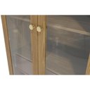 Ver imagem 4 de Cristaleira Sala Jantar Botanic M628 c/ 2 Portas de Vidro e 1 Gaveta 50cm Nogueira/Fendi -