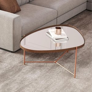 Mesa Centro de Sala Kingston Castanho Bronze