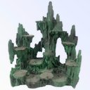 Ver imagem 1 de Escultura 30AX23LX14C Congá p/12 Orixás 10 cm Verde Resina