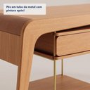 Ver imagem 5 de Escrivaninha Samy - Cor: Natural - Metal: Dourado