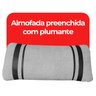 Poltrona Namoradeira 2 Lugares Orgânica Chloe Boucle Cinza com Almofada Plumante - Arkell - 7