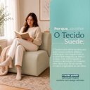 Ver imagem 7 de Kit 2 Poltronas Decorativas Zoe Orgânicas Modernas Minimalistas Sala Recepção Luxo Suede